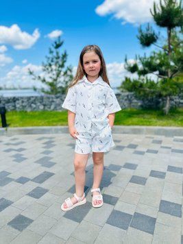Стильний дитячий костюм-двійка 025 фото