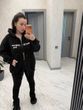 Стильне жіноче зіп-худі графітового кольору