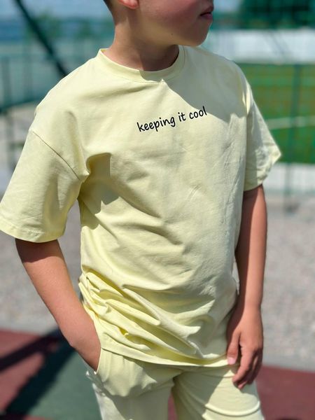 Дитячий літній костюм (unisex) футболка та велосипедки Keep It Cool 022 фото